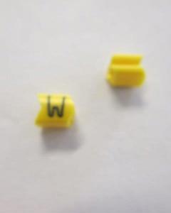 Cable noticeable clip 02-3 yellow/black W   diameter 1.3-3.0